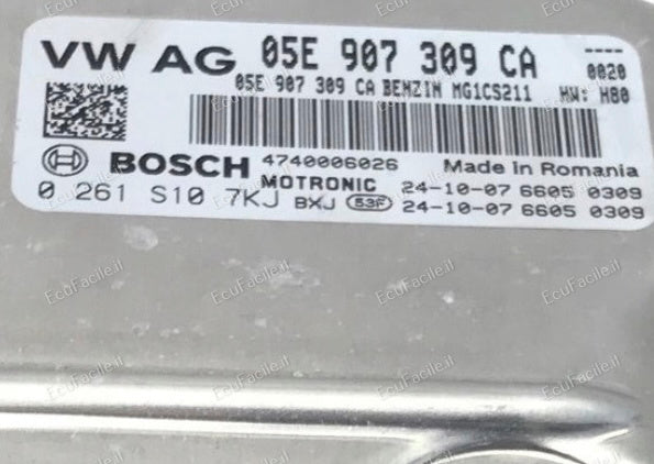 AUDI A3 8Y 1.5 TSI VW SKODA 2024 ECU CENTRALINA MOTORE 05E907309CA