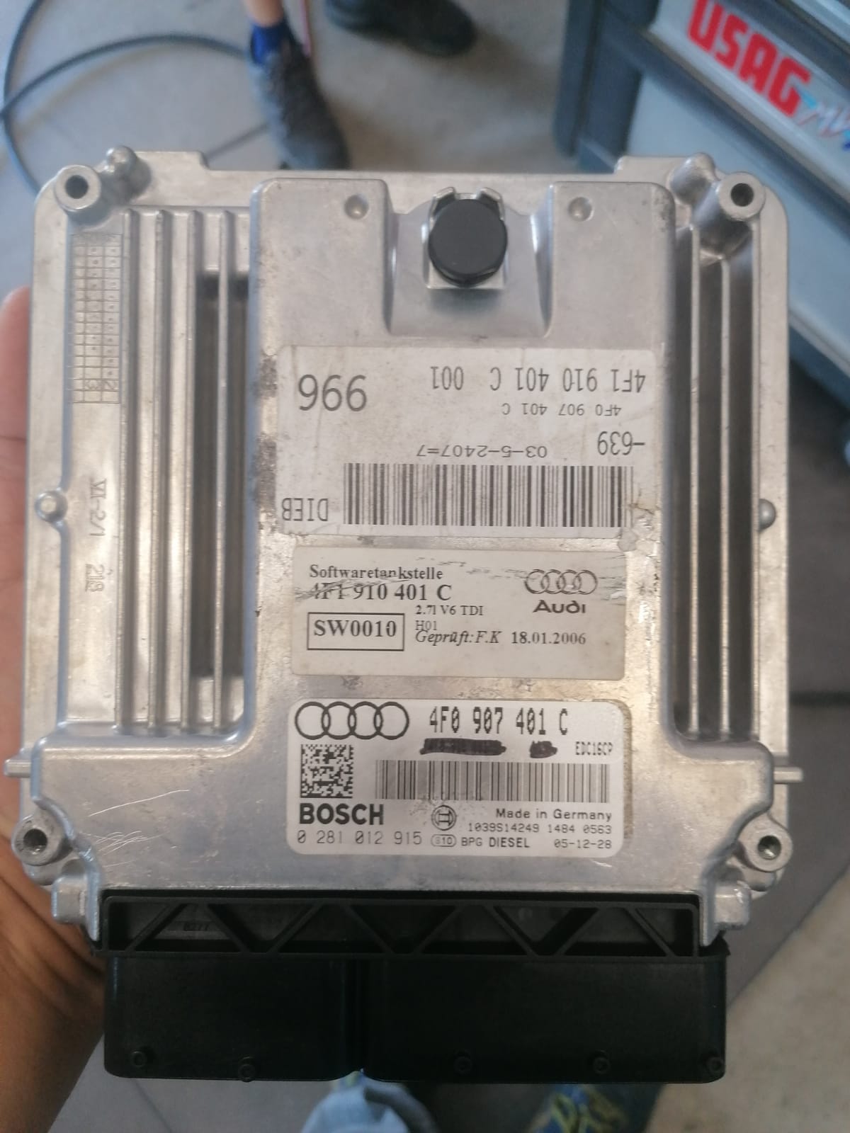 Audi A6 2.7 Tdi 163cv Edc16cp34 0281012915 1037380752 EDC 16CP34-4.5