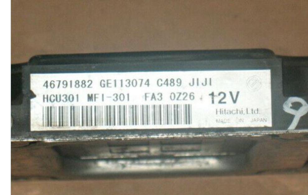 Ecu lybra fiat barchetta 1.8 46791882 ge113074 c489 jiji hcu301