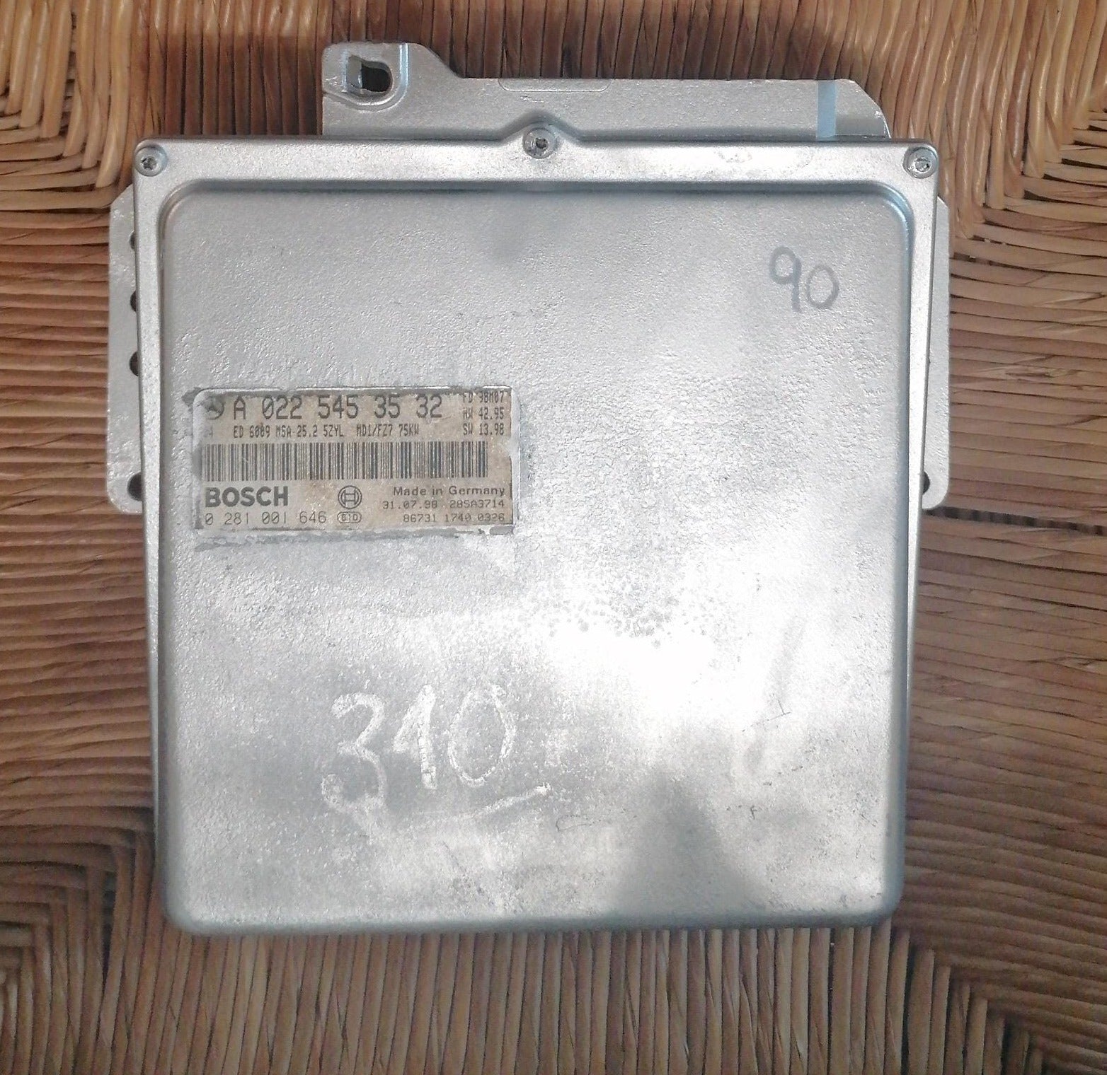 ECU MERCEDES SPRINTER 2.9 TD BOSCH 0281001646 A0225453532