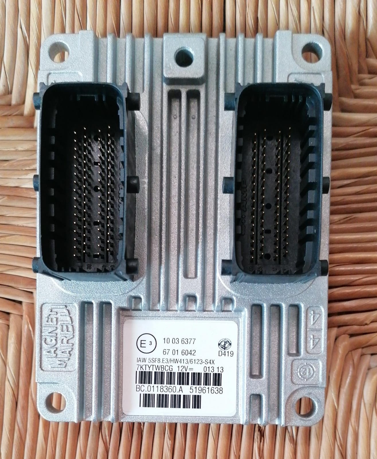 ECU CENTRALINA FIAT 500 IAW 5SF8.E3 HW413 51961638