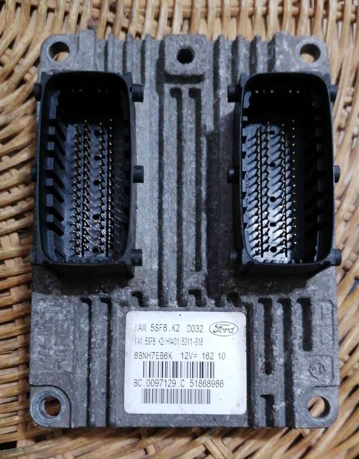 CENTRALINA MOTORE FORD KA 1.2 BENZINA IAW5SF8K2 51868986 SC2L hw401