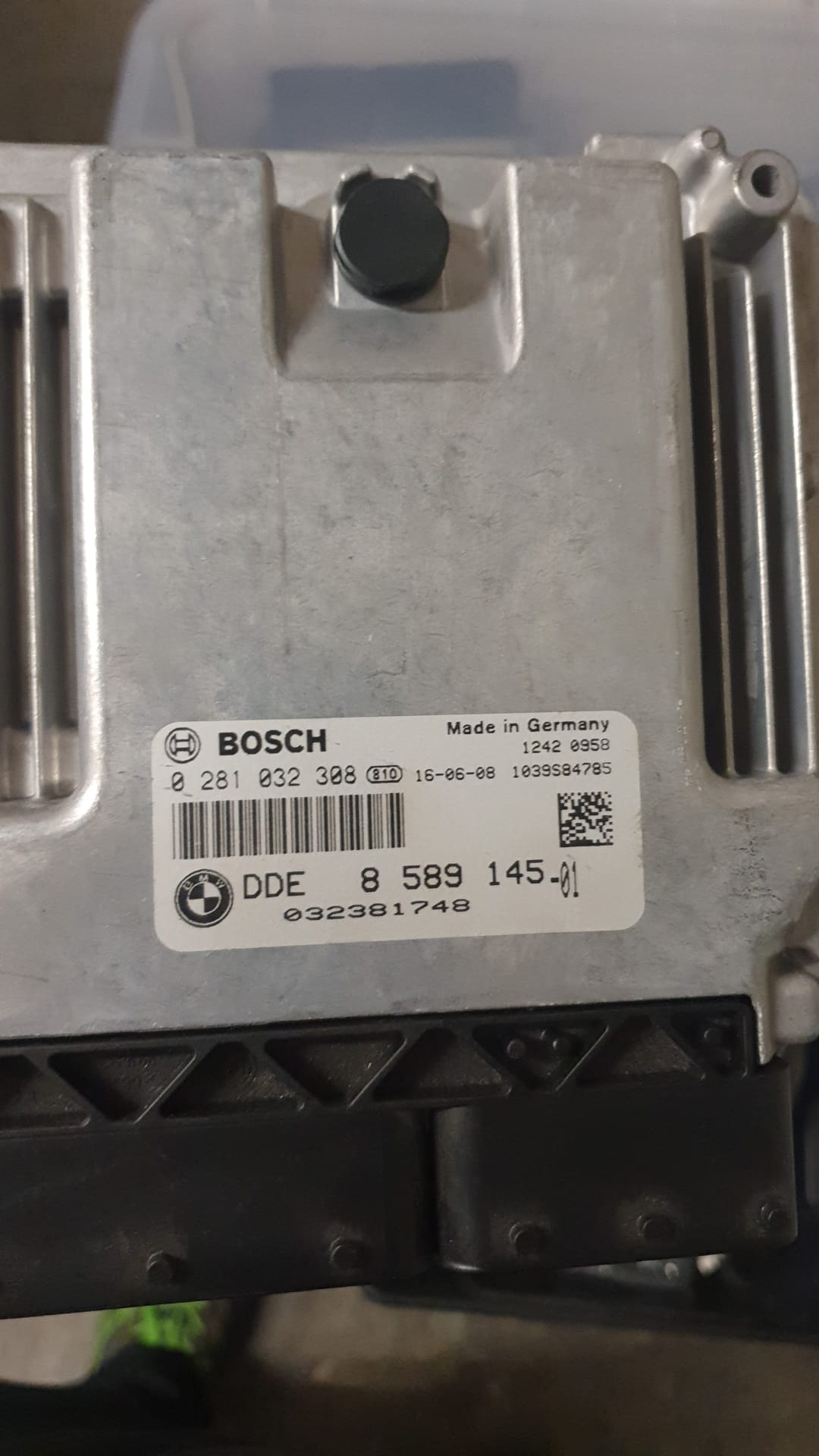 BMW SERIE 1 F20 21 F30 F31 2.0D 0281032308 DDE 8589145 EDC 17C50-6.58