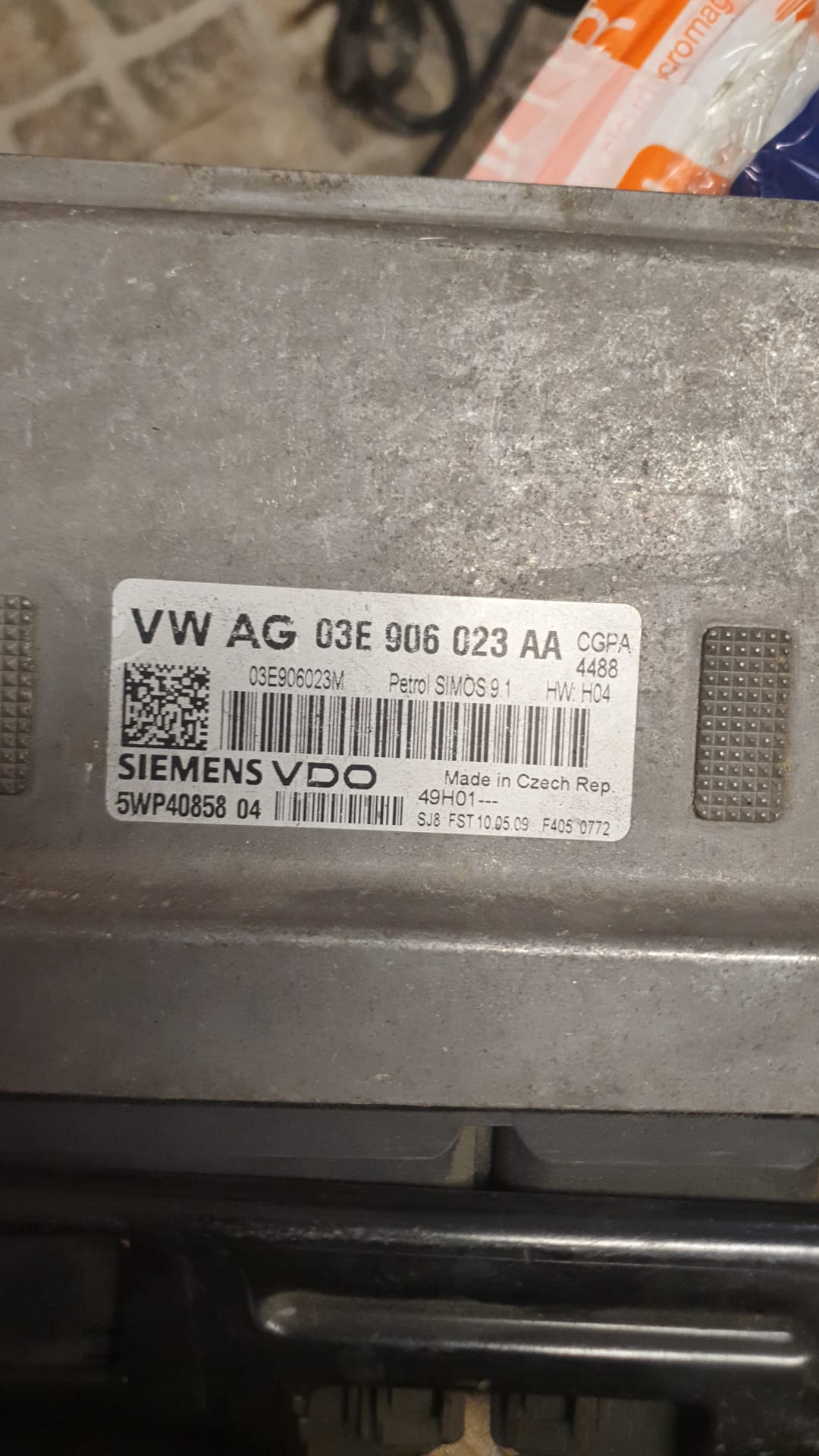 03E906023AA CENTRALINA MOTORE ECU SIEMENS SEAT IBIZA (6J5) 1.2 B 12V MAN 5M 70CV