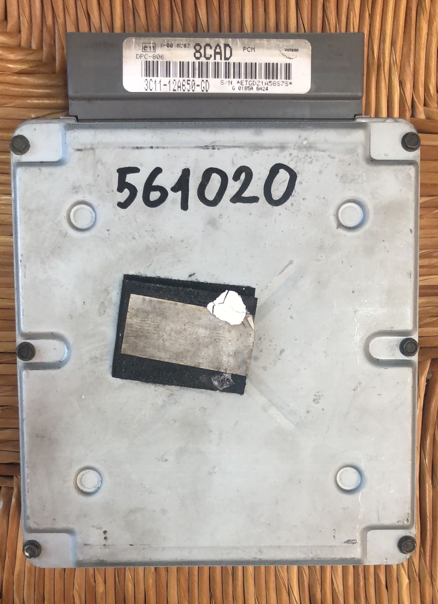 CENTRALINA UCE Ford Transit 2.4 l Diesel 2000–2006 3C11-12A650-GD 3C1112A650GD DPC-806 VISTEON DPC806