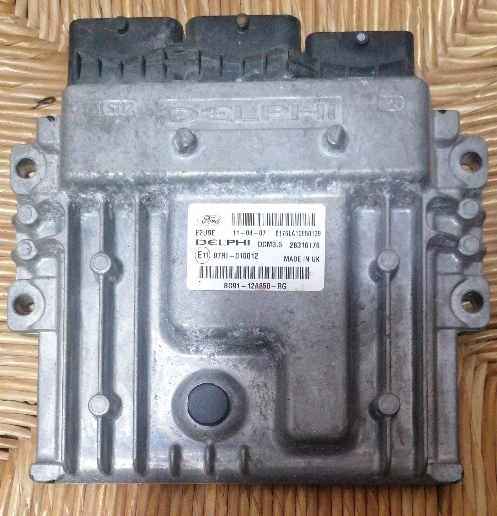 ECU CENTRALINA Ford Mondeo Galaxy 2.0 ECU BG91-12A650-RG 28316176 DELPHI DCM3.5