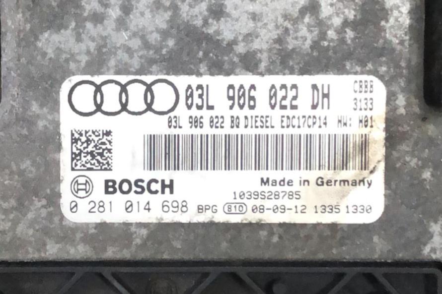 ECU CENTRALINA VW AUDI 03L906022DH 0281014698 EDC17CP14-3.4 BOSCH