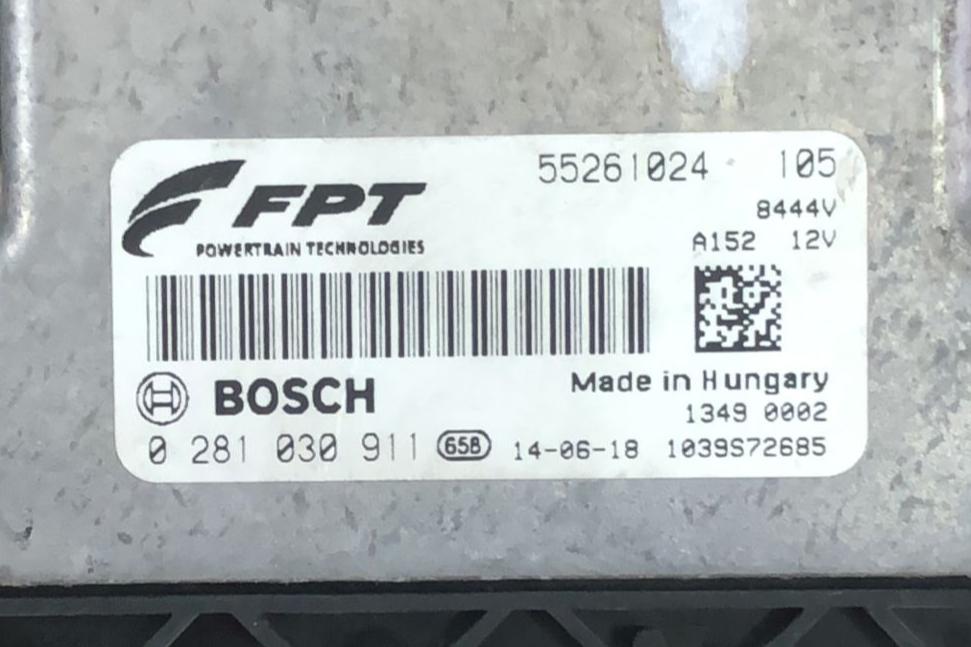 ECU BOSCH EDC17C49-3.52 0281030911 FIAT BRAVO 1.6 JTD 104HP 55261024 1037536538