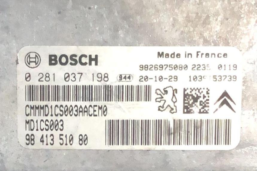 CENTRALINA MOTORE ECU CITROEN PEUGEOT 208 308 C4 2008 0281037198 9841351080