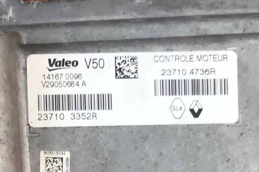 237104736R CENTRALINA MOTORE PER RENAULT CAPTUR 0.9 TCE V50 valeo
