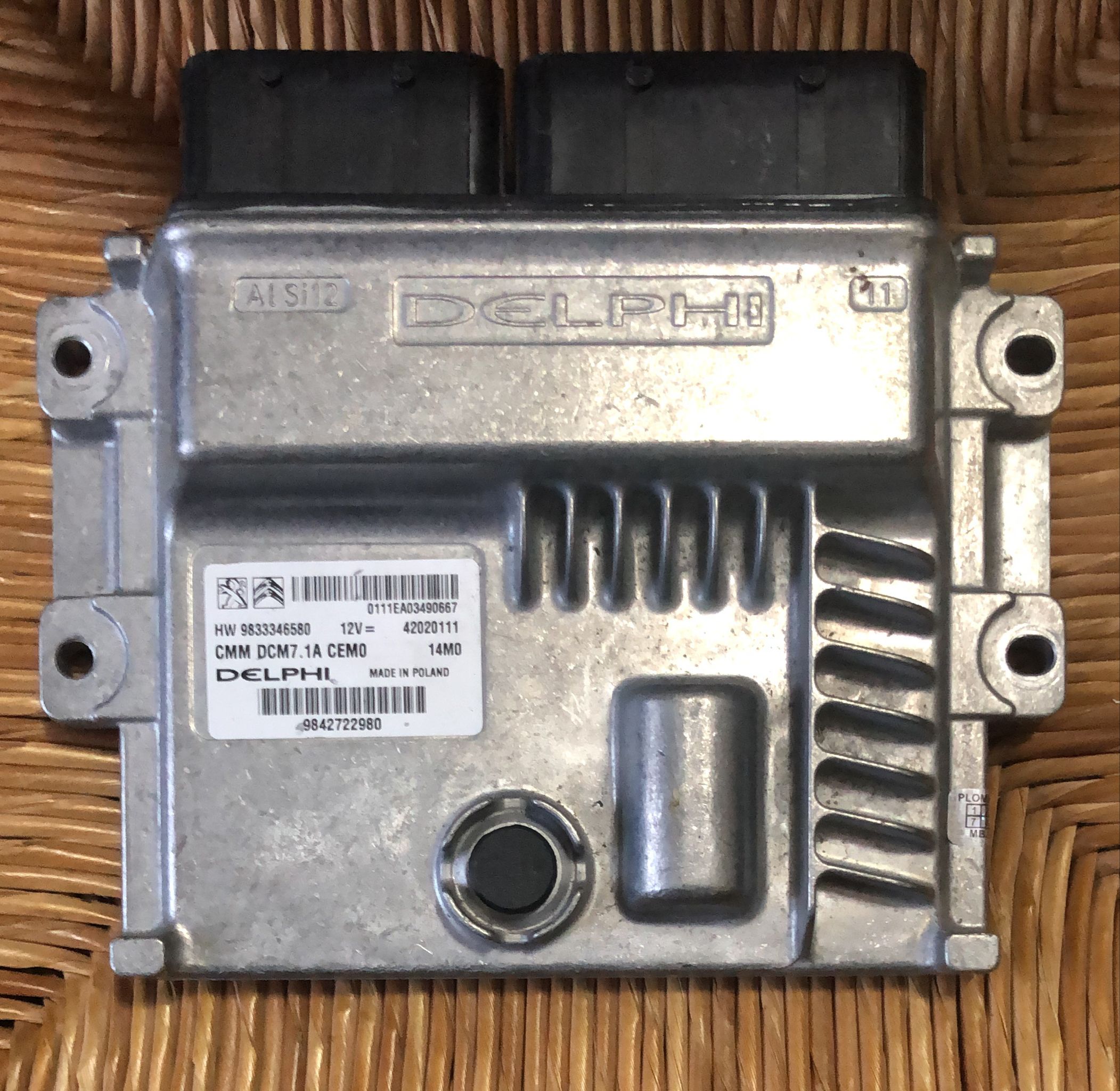ECU PEUGEOT 9833346580 9842722980 16V BlueHDI 130kW/174HP DCM7.1A 42020111