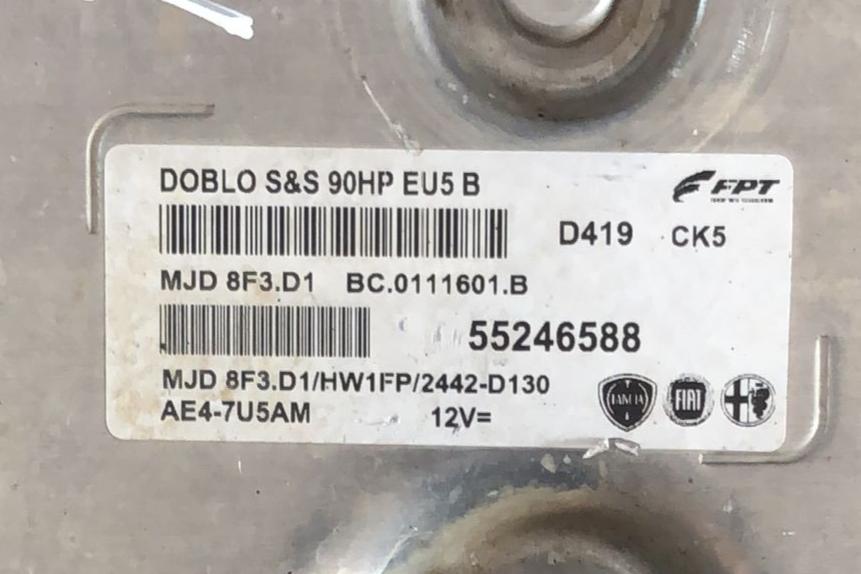 55246588 MJD8F3.D1 CENTRALINA MOTORE ECU FIAT DOBLO' magneti marelli