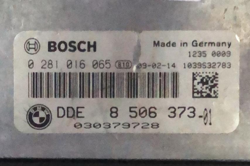 CENTRALINA MOTORE BMW X3 E87 2.0 Diesel 2007 Dde8506373-01 0281016065 EDC17CP02