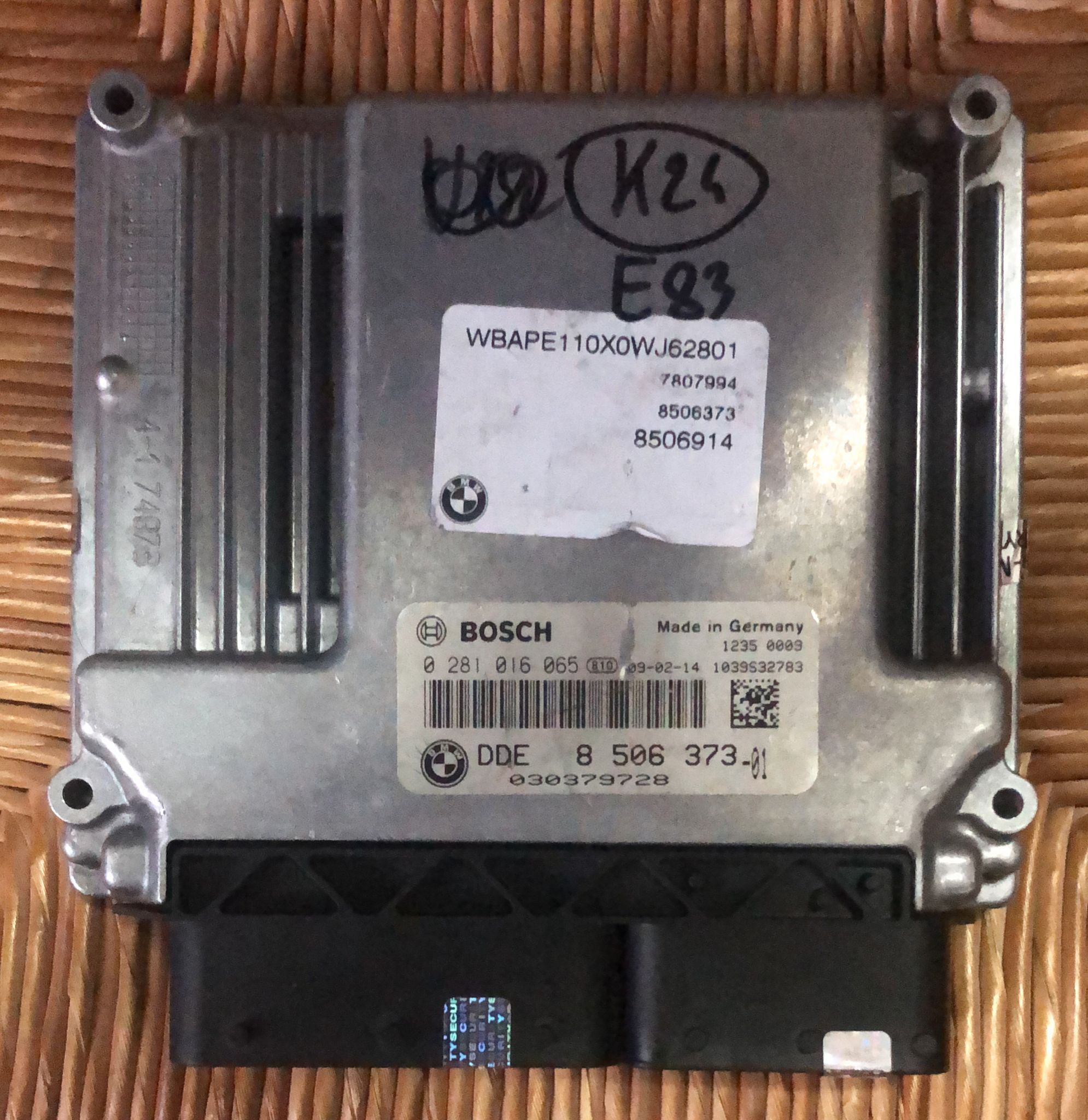 CENTRALINA MOTORE BMW X3 E87 2.0 Diesel 2007 Dde8506373-01 0281016065 EDC17CP02