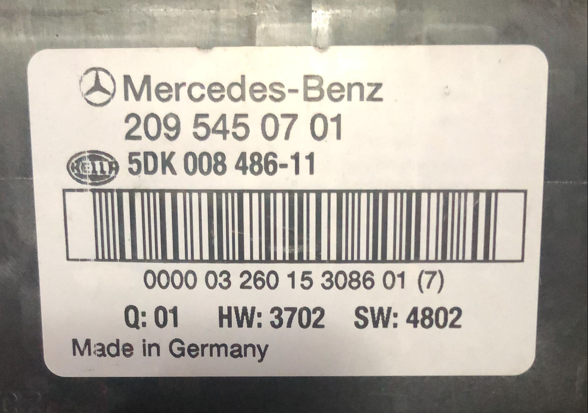 ECU Mercedes CLK500 2095450701 5DK00848611 SAM