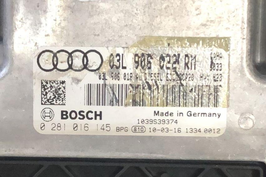 03L906022RM CENTRALINA MOTORE 0281016145 2272285 AUDI A5 COUPE 8T 2.0 EDC17CP20