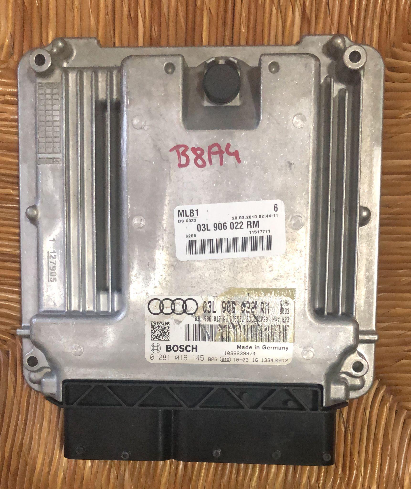 03L906022RM CENTRALINA MOTORE 0281016145 2272285 AUDI A5 COUPE 8T 2.0 EDC17CP20