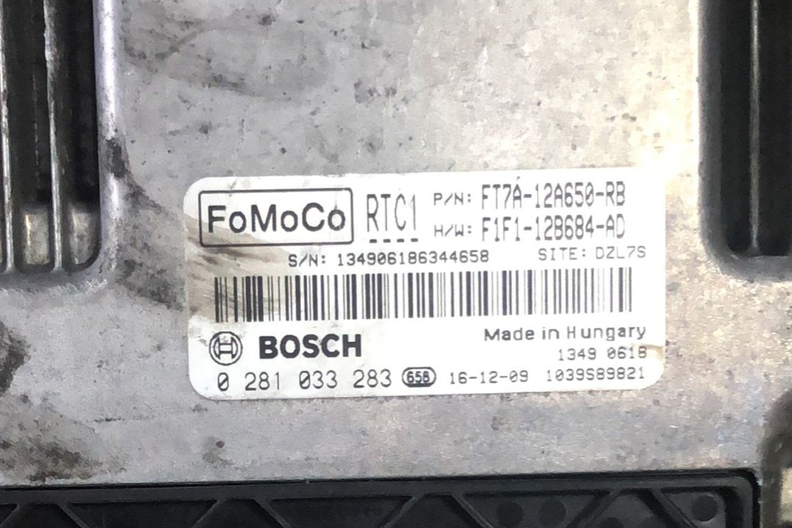 CENTRALINA MOTORE FORD TRANSIT COURIER BOSCH 0281033283 FT7A-12A650-RB FT7A12A650RB EDC17C70
