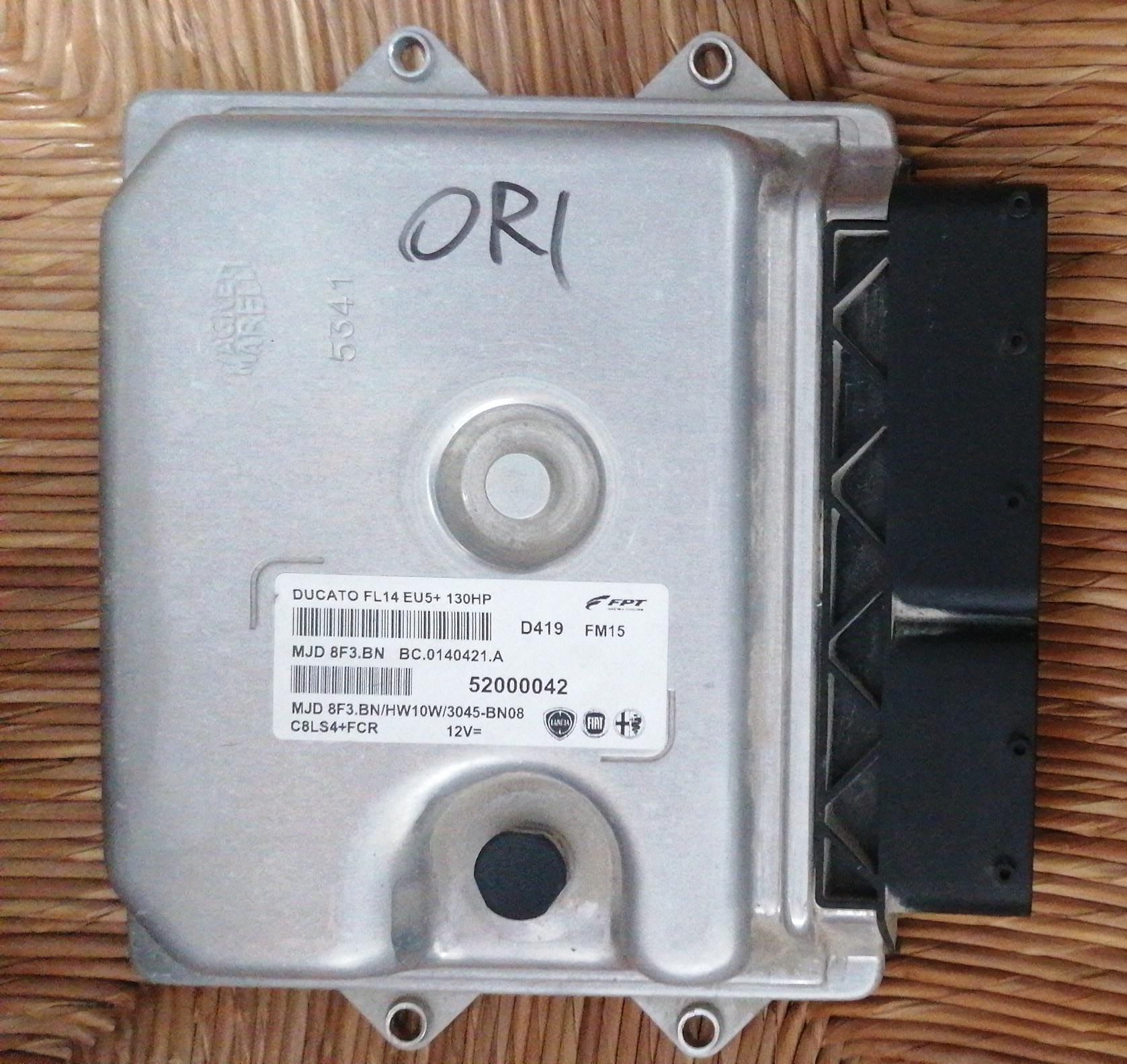 CENTRALINA MOTORE MAGNETI MARELLI ECU FPT FIAT DUCATO MJD 8F3.BN HW10W BC.0140421.A 52000042