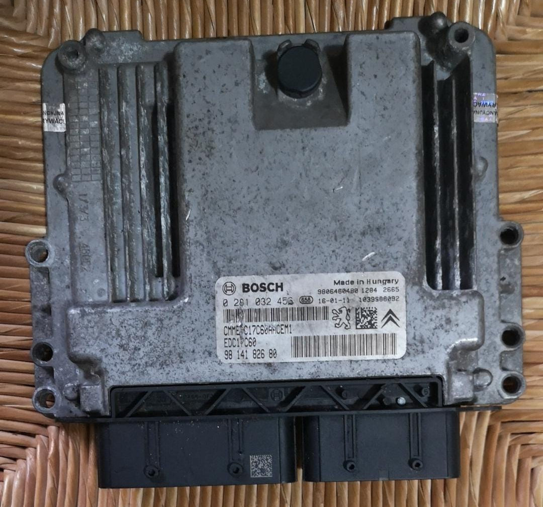 ECU PEUGEOT 308 II 1.6 HDi 100 99hp BOSCH 0281032456 9814182680 EDC17C60