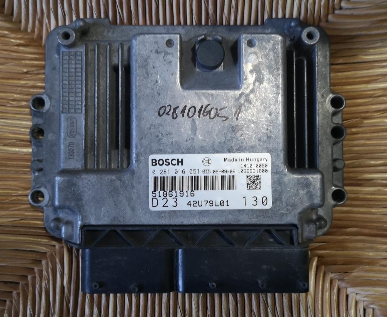 ECU centralina FIAT DUCATO 2.3 16v MJ 130CV EDC16C39 0281016051 1037515040