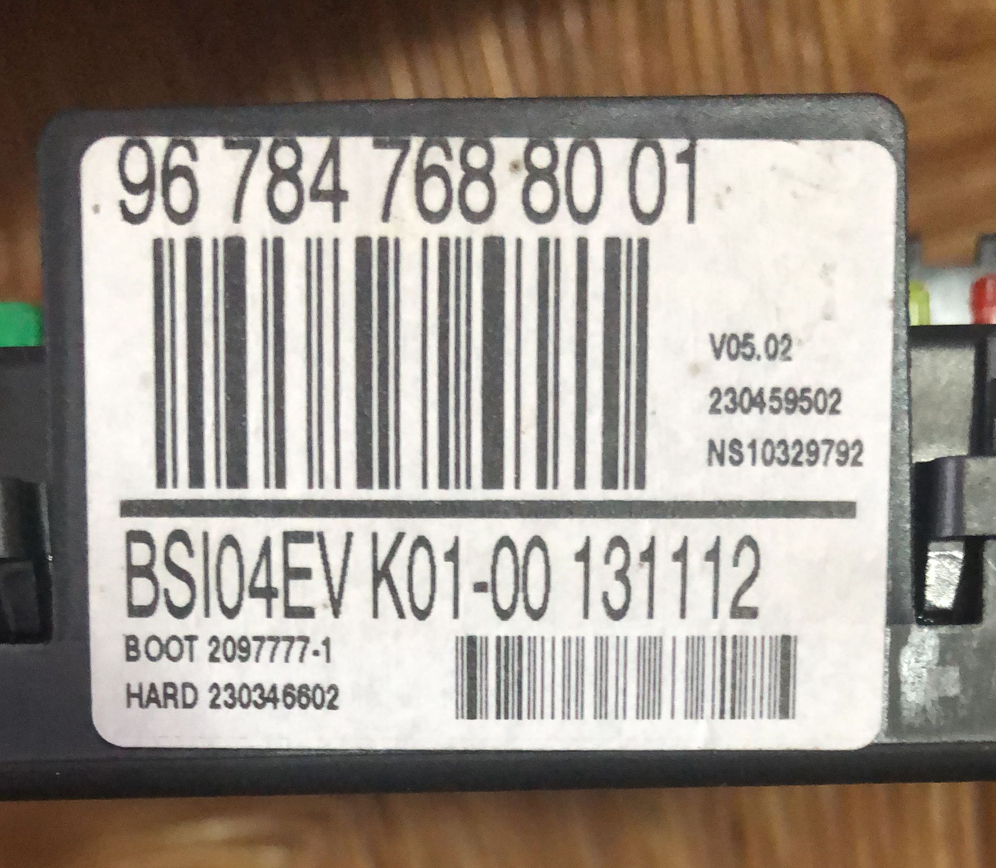 CENTRALINA PORTA FUSIBILI CITROEN C4 Picasso Mk1 967847688001 Benzina
