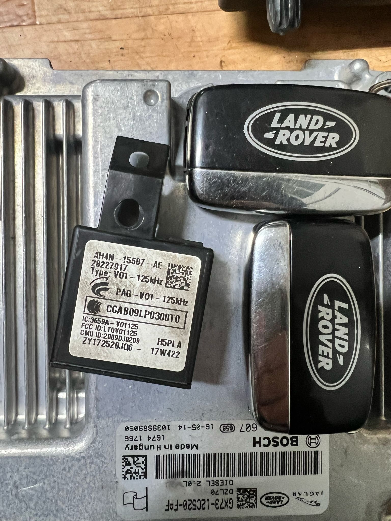 KiT Ecu jaguar land rover evoque 2.0 0281032607 gx73-12c520-faf MEDC 17.9 testato su mezzo