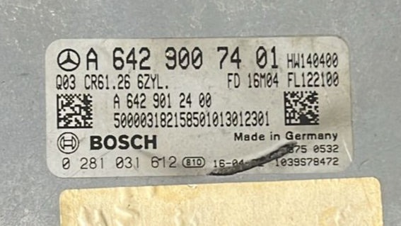 Centralina MERCEDES BENZ 0281031612 A6429007401 CR61.26. W213 S W222 350 CDI  EDC 17CP57-8.26