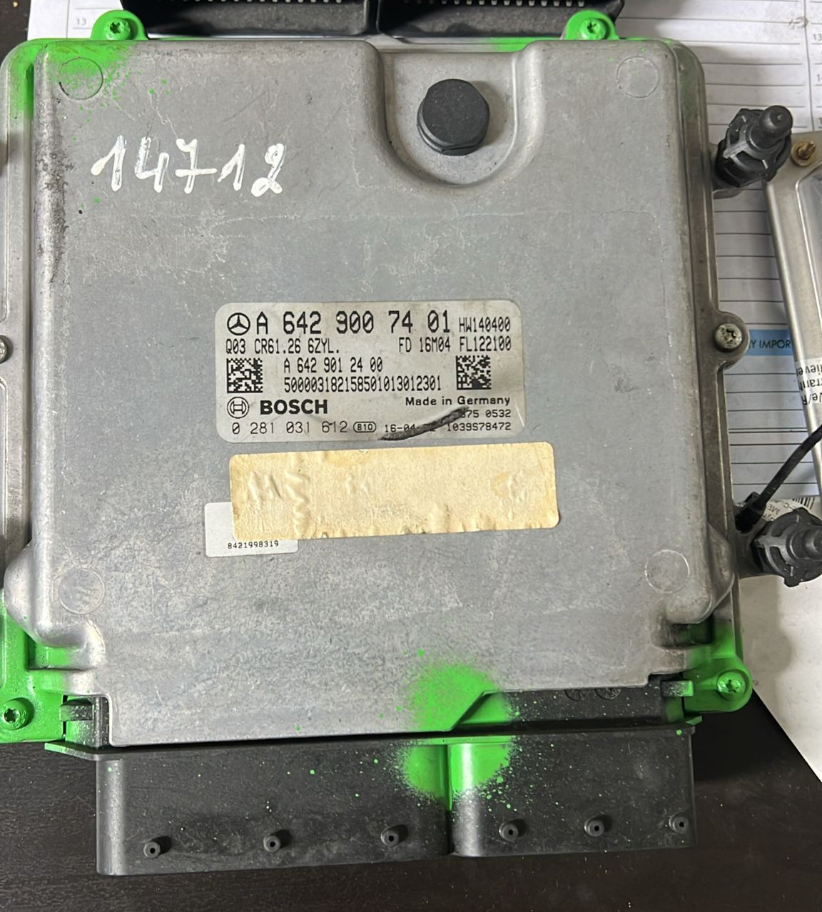 Centralina MERCEDES BENZ 0281031612 A6429007401 CR61.26. W213 S W222 350 CDI  EDC 17CP57-8.26