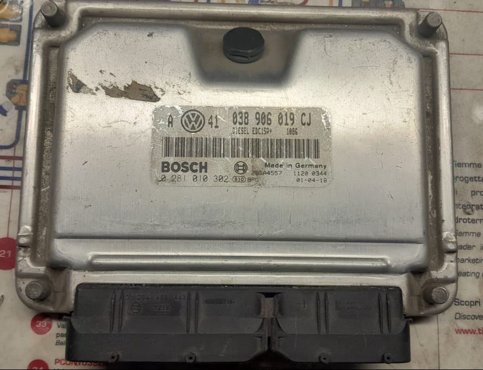ECU VW GOLF BORA 1.9 TDI 115 038906019CJ 0281010302 EDC15P +