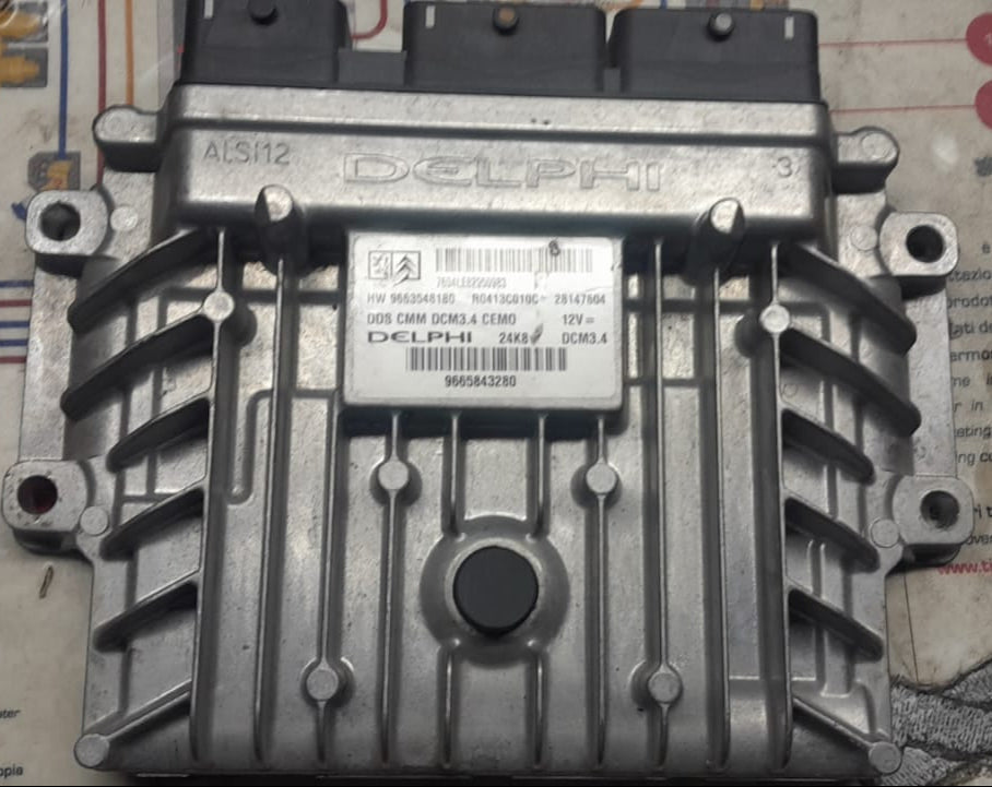 CENTRALINA MOTORE CITROEN PEUGEOT 2.0 HDI R0413C010C HW 9663548180 28147604