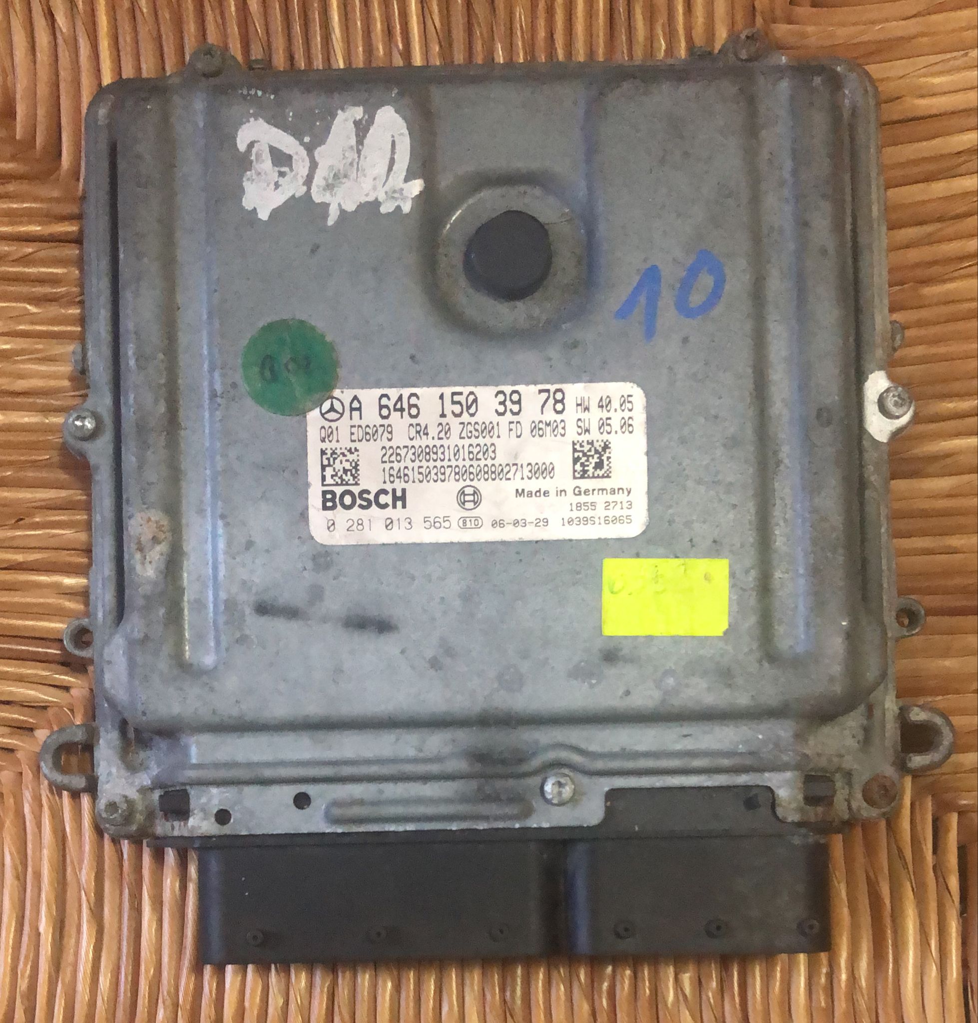 ECU motore MERCEDES A6461503978 Bosch 0281013565 A6461503978 EDC16CP31