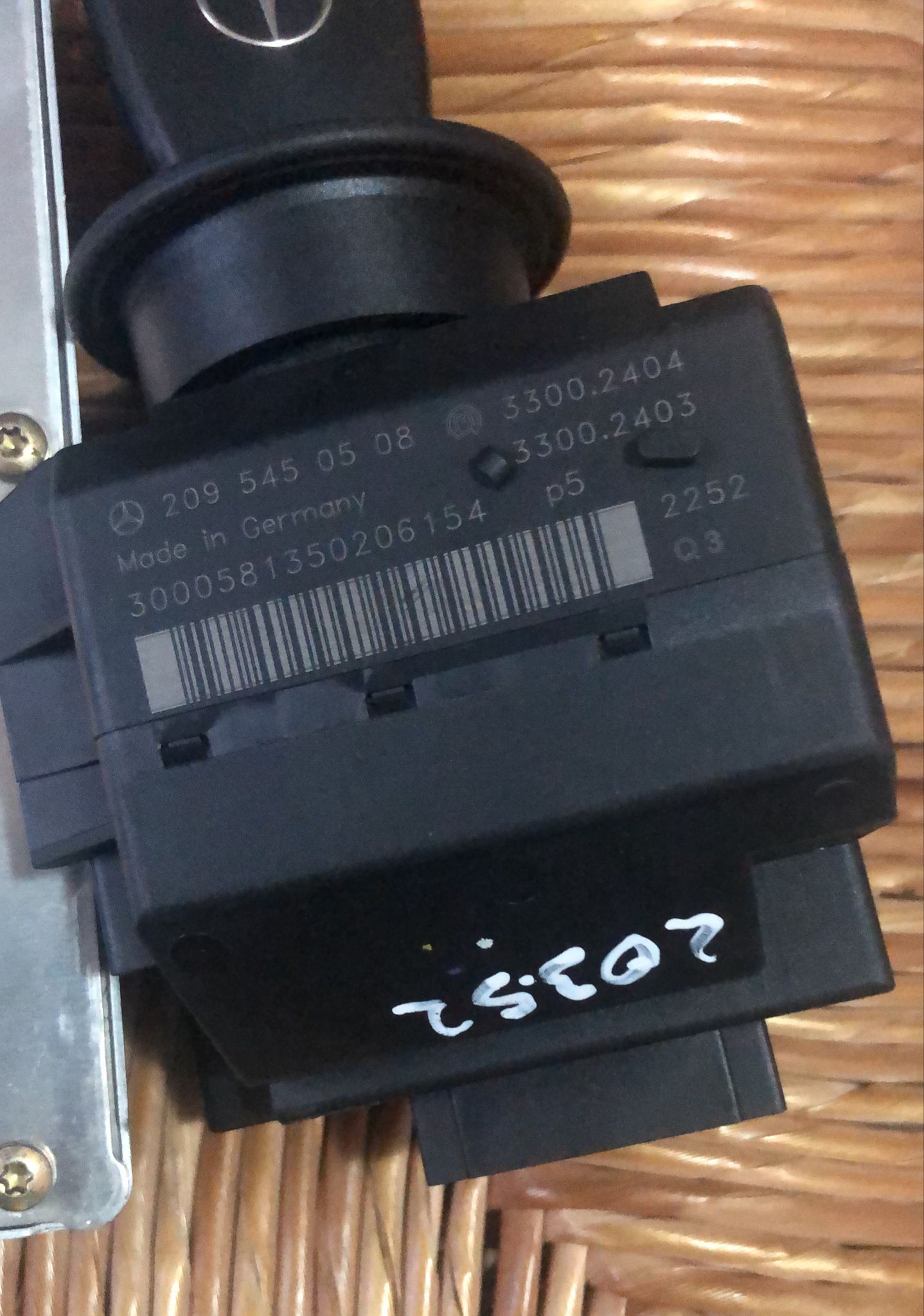 KIT ACCENSIONE ECU MERCEDES W203 C 2.2 CDI 0281011001 A6111537779 HW 14