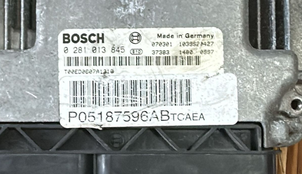 ecu 0281013845 P05094599EA JEEP COMPASS GRAND CHEROKEE PATRIOT 2.0 D 103KW EDC 16U31