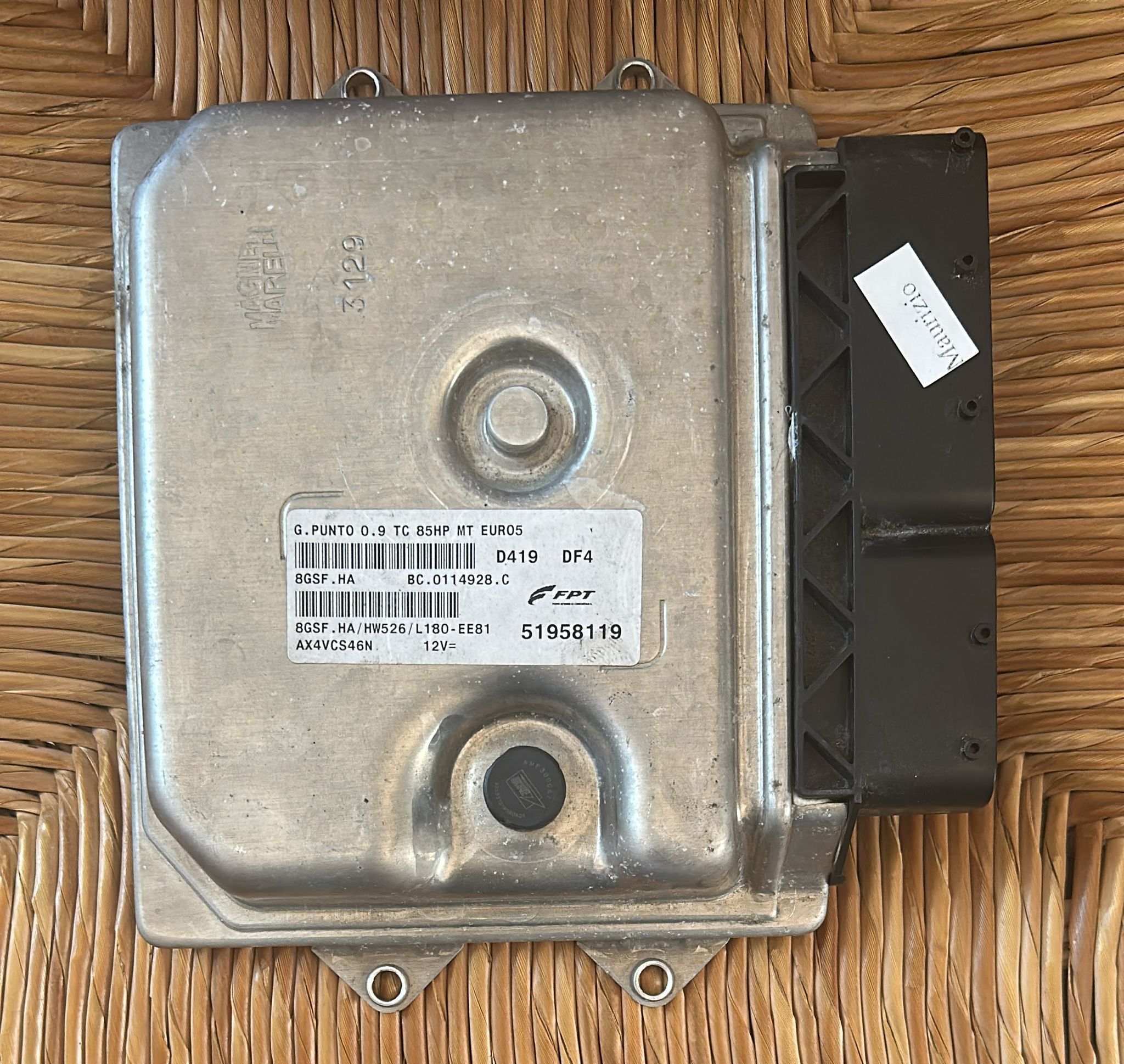 Centralina motore FIAT G.PUNTO eu5 cod. 51958119 8GSF.HA HW526/L180-EE81 BC.0114928.C MAGNETI MARELLI