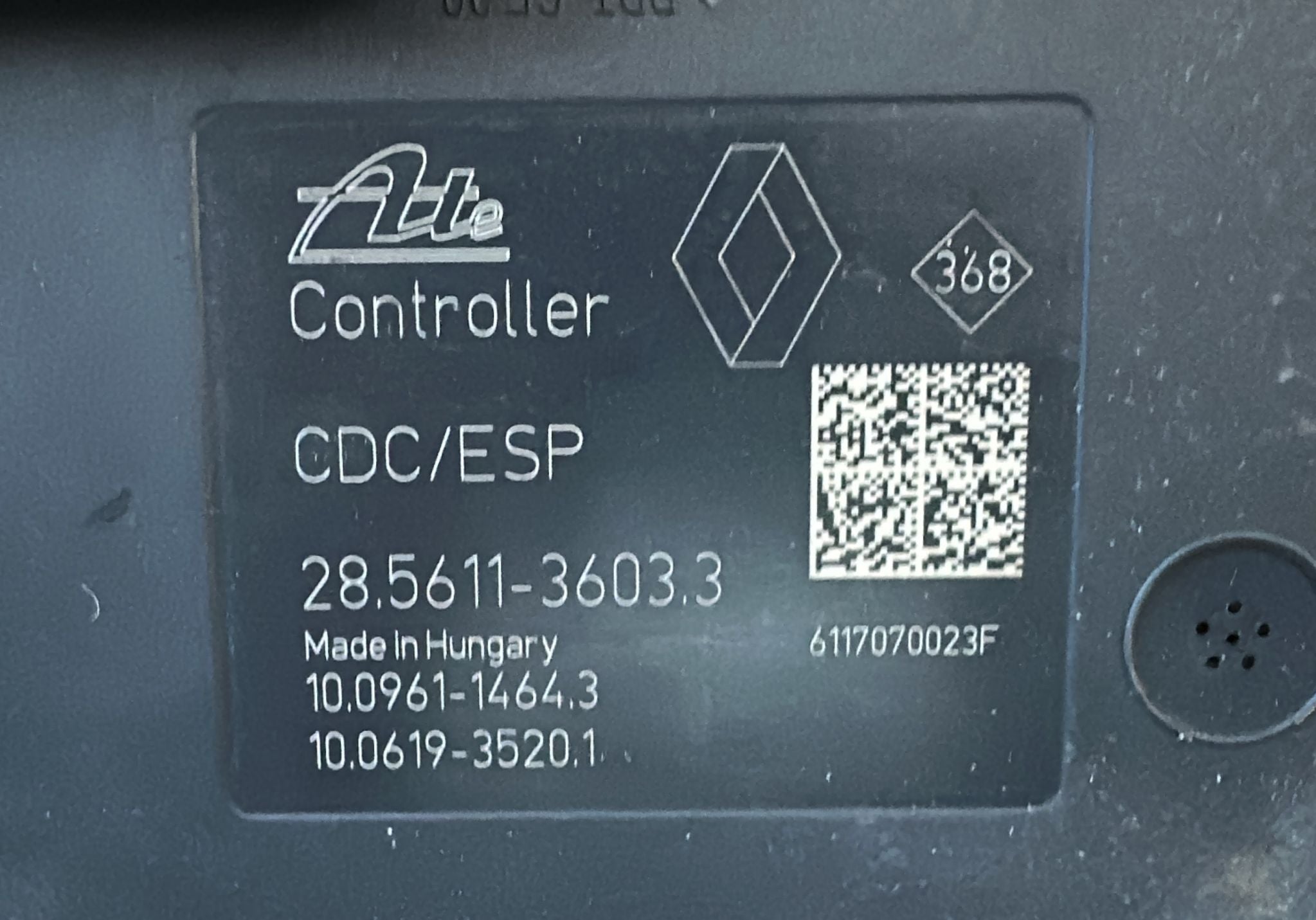 RENAULT MEGANE 1.5 DIESEL AUT 5P 81KW (2011) RICAMBIO CENTRALINA ABS AGGREGATO POMPA 27040833504413 476607984R 95CT2AAY2