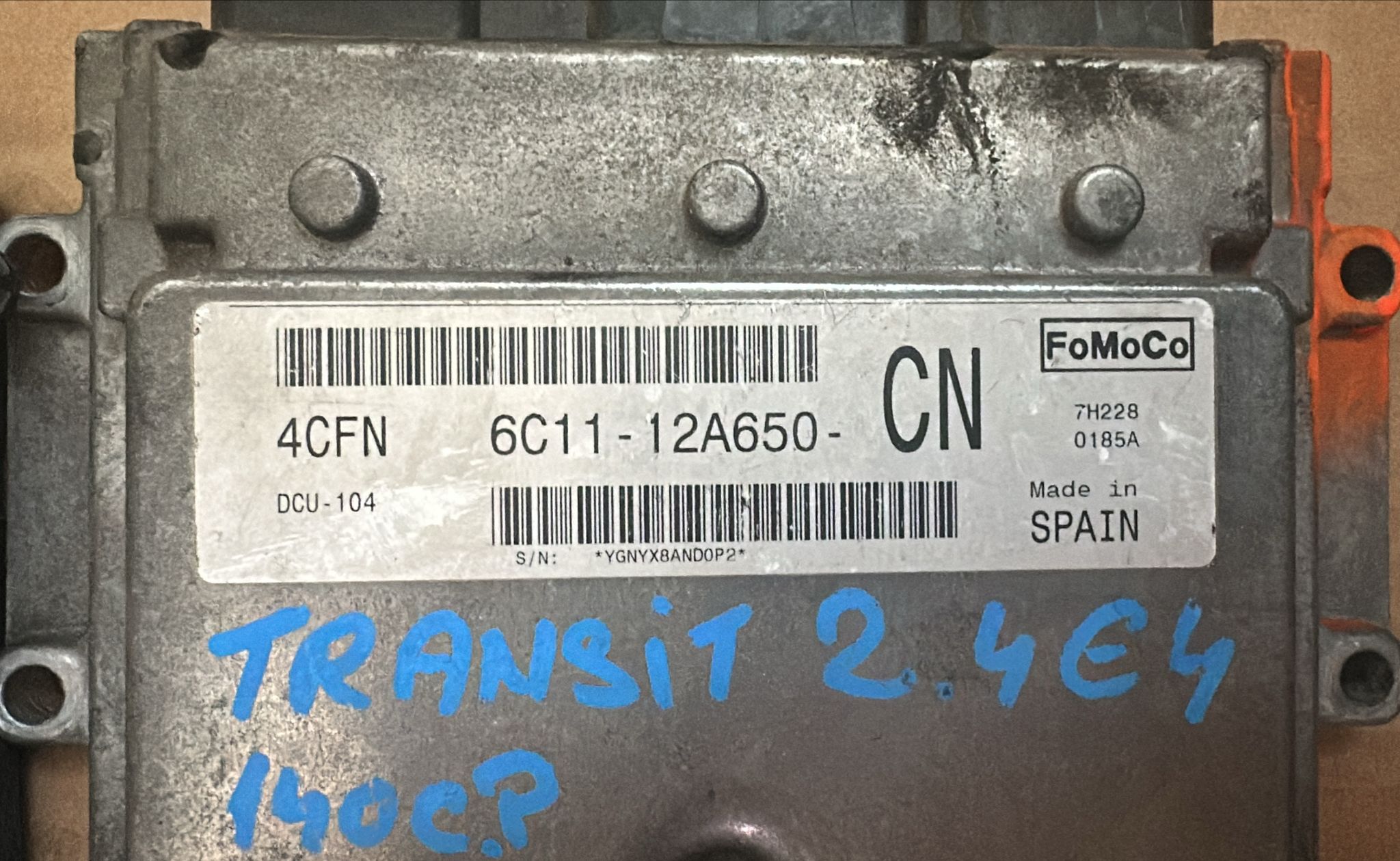 KIT ECU Ford Transit 6C1112A650CN 6C11 12A650 CN DCU-104 / BODY 8c1t-14a073-bb