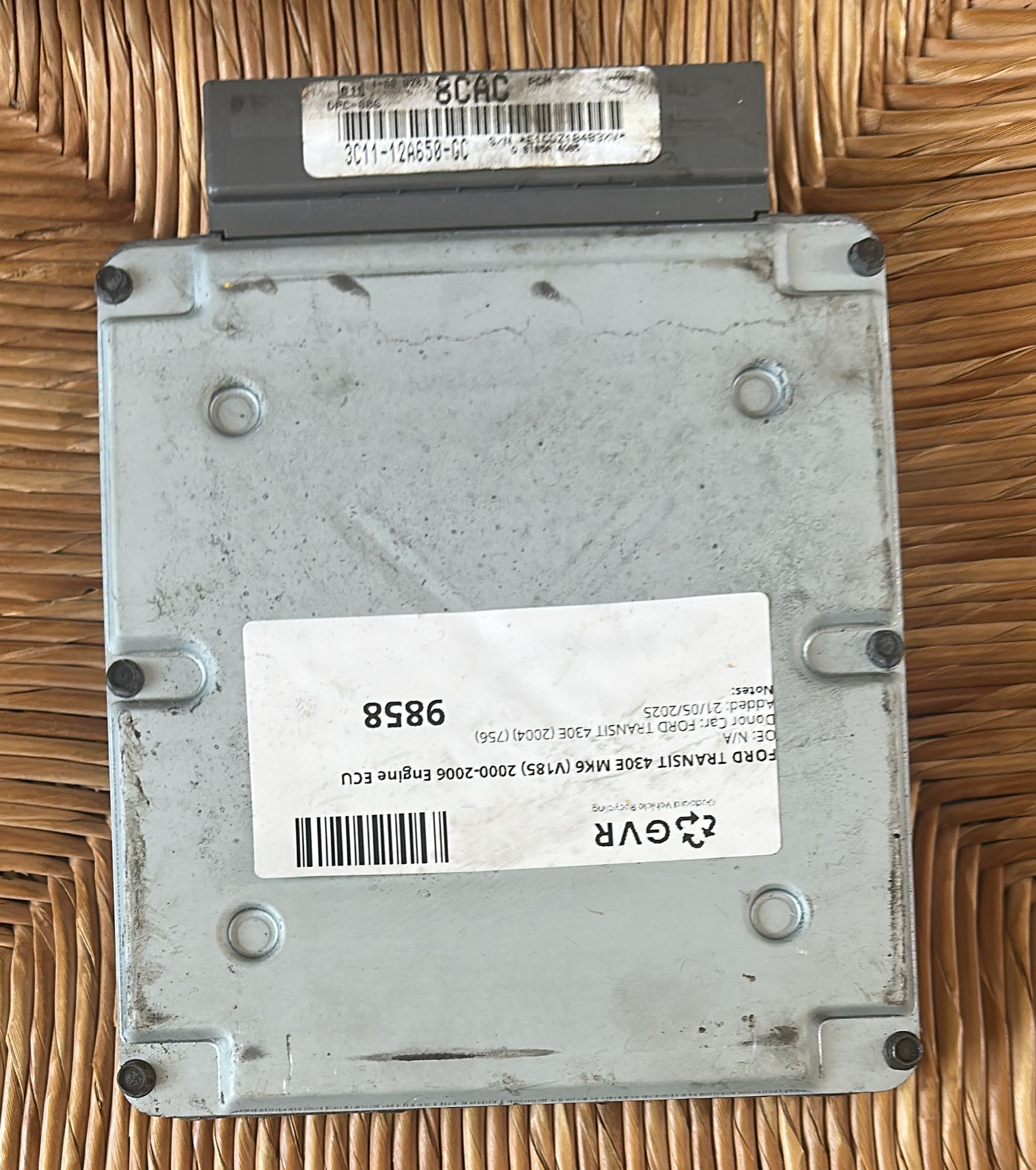 ECU FORD TRANSIT MOD. 2000 COMBI FT 2000 2.4TDDI 3C11-12A650-GC DPC-806 8CAC