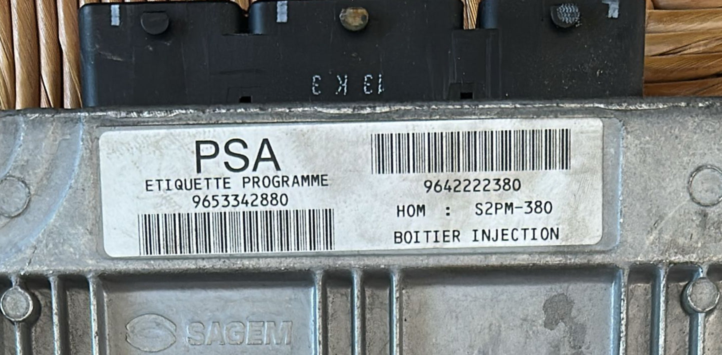 9653342880 ECU CITROEN C3 1.4 54 KW PSA 21584577-6 SAGEM S2PM-380