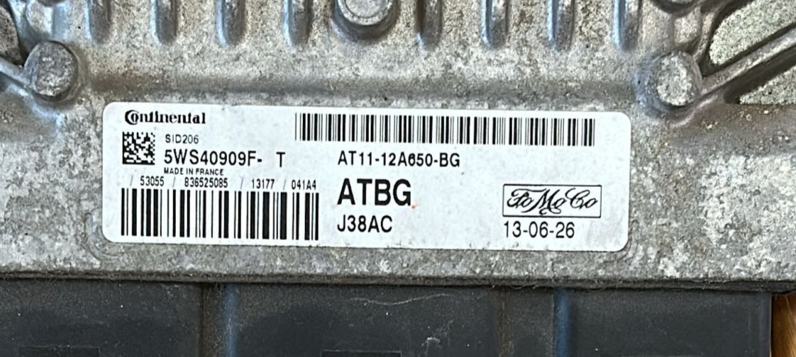 ECU FORD TRANSIT CONNECT 1.8 TDCi DIESEL ECU COMPUTER PCM AT11-12A650-BG 2010-2013 SID206