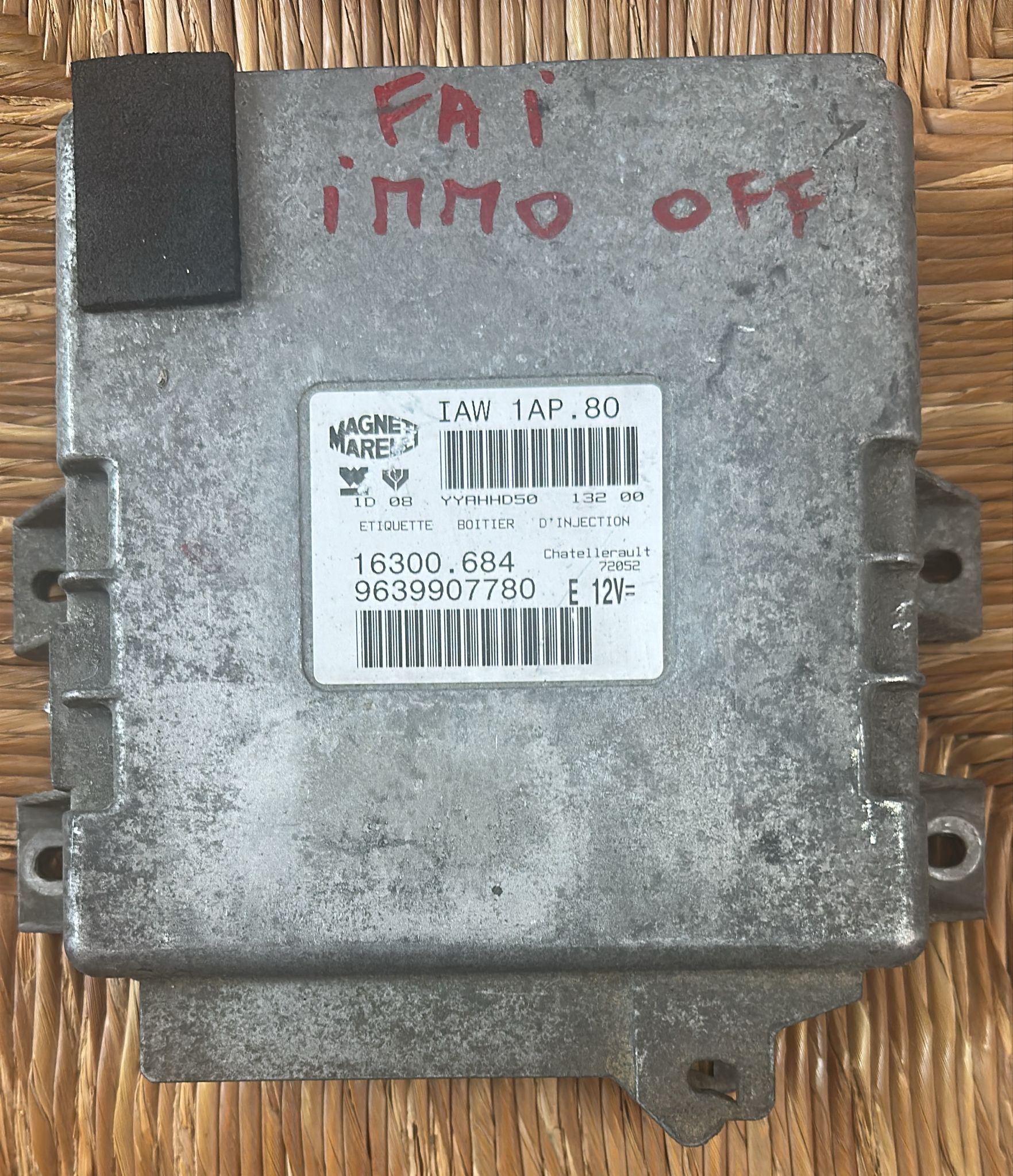 MAGNETI MARELLI IAW 1AP.80 COD. PEUGEOT 9632559380E BOSCH PER PEUGEOT 206 MOTORE 1.1 BENZINA