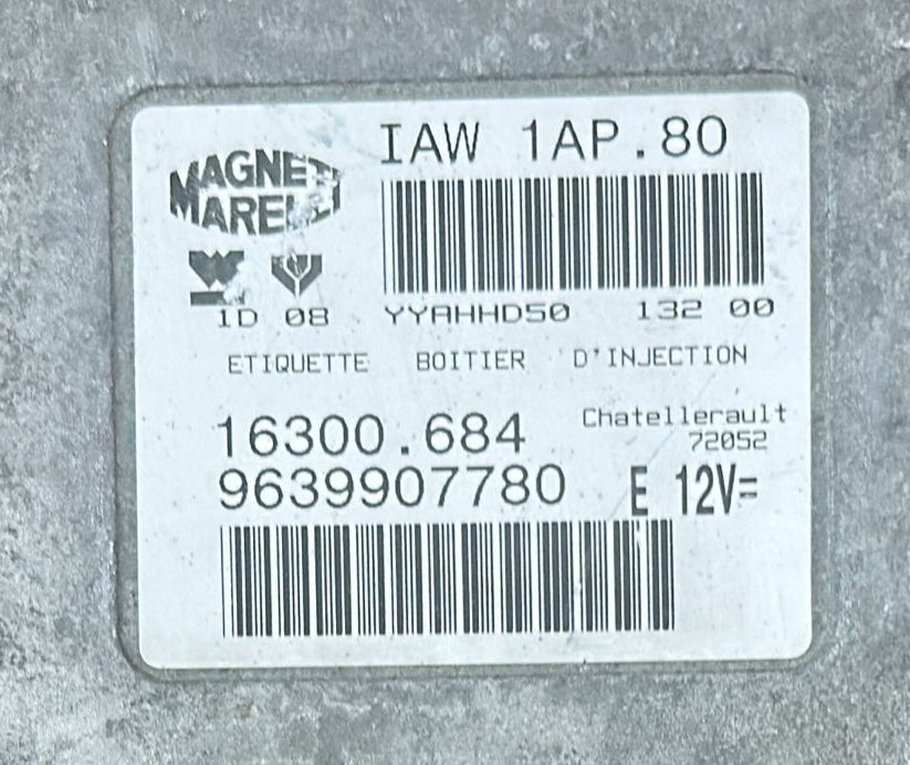 MAGNETI MARELLI IAW 1AP.80 COD. PEUGEOT 9632559380E BOSCH PER PEUGEOT 206 MOTORE 1.1 BENZINA