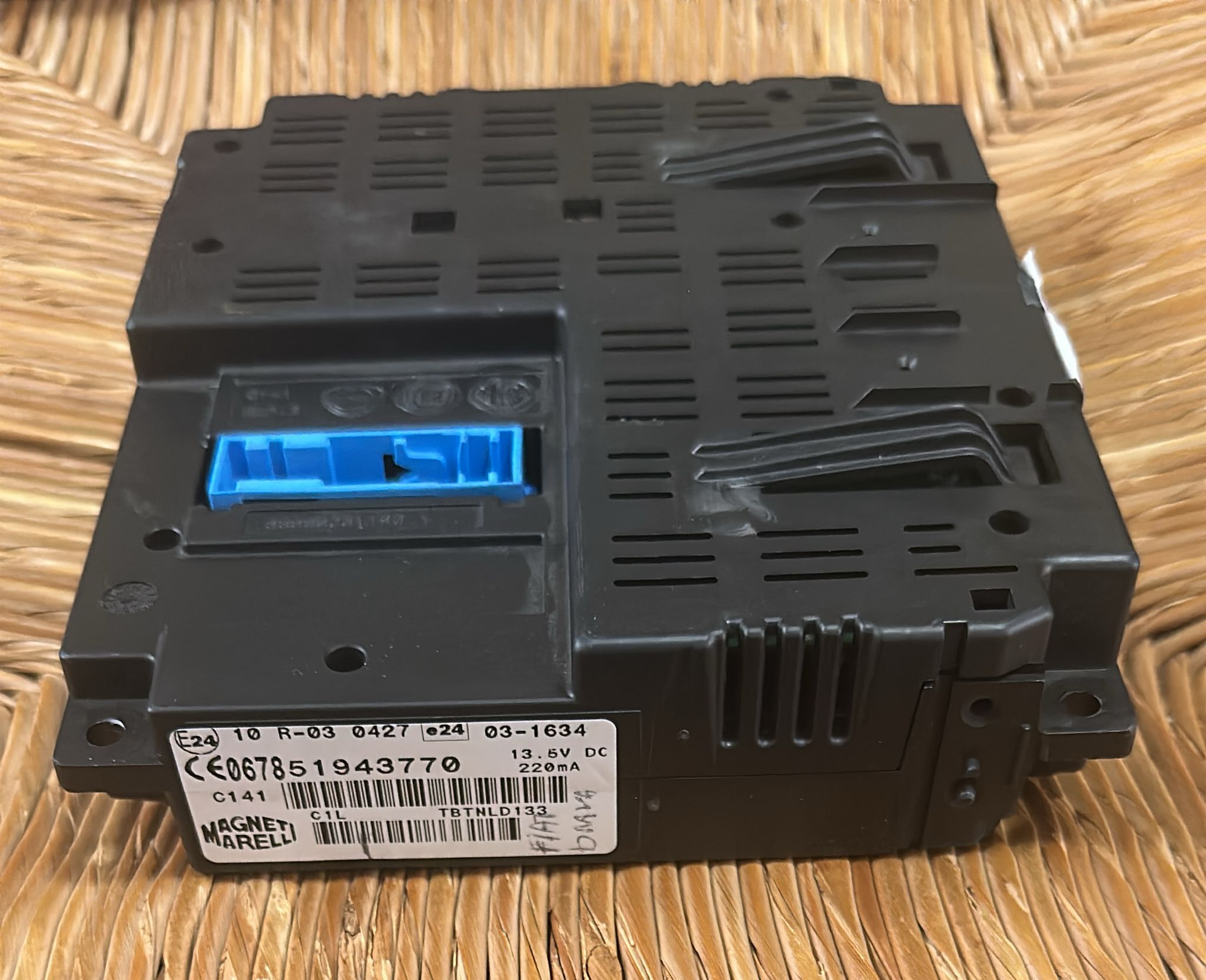 51943770 CENTRALINA BLUE AND ME BLUETOOTH FIAT 500 PANDA BRAVO PUNTO EVO Benzina 1.4