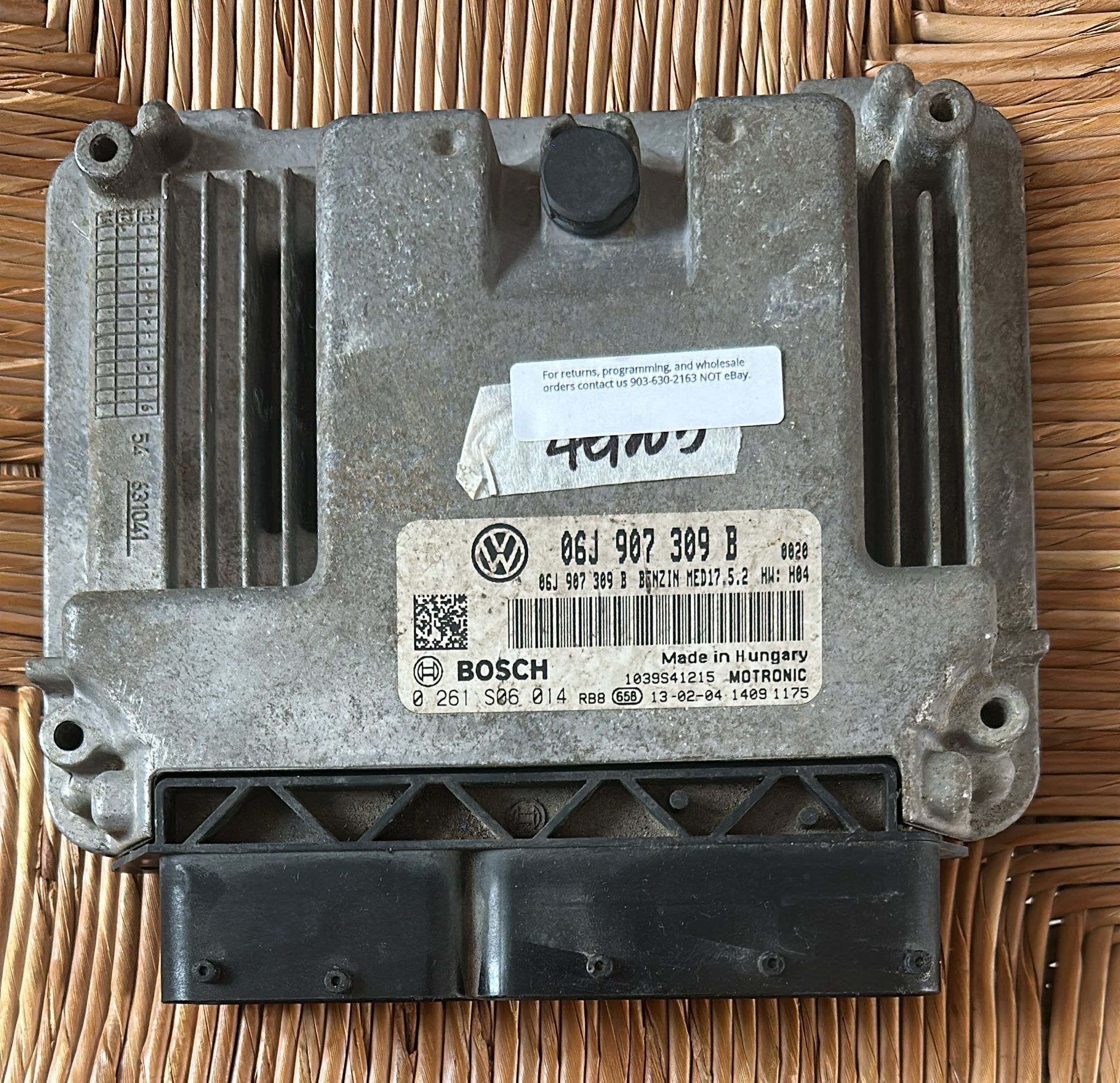 ECU VOLKSWAGEN PASSAT 2.0 TSI BOSCH 0261S06014 06J907309B MED17.5.2