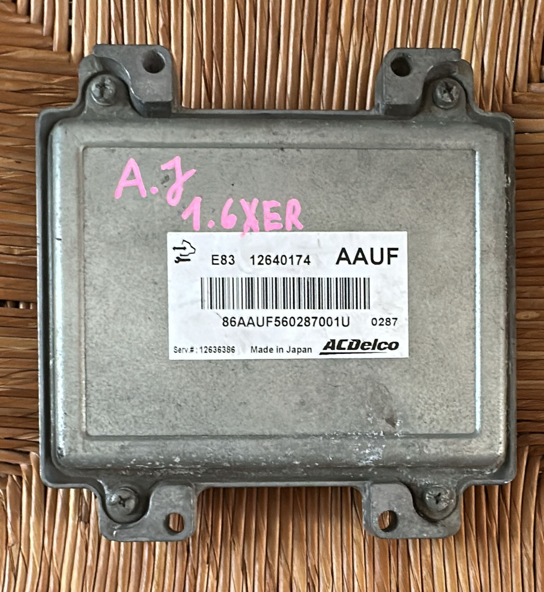 ECU OPEL MERIVA B 1.4L A14NET AAUF 12640174 e83