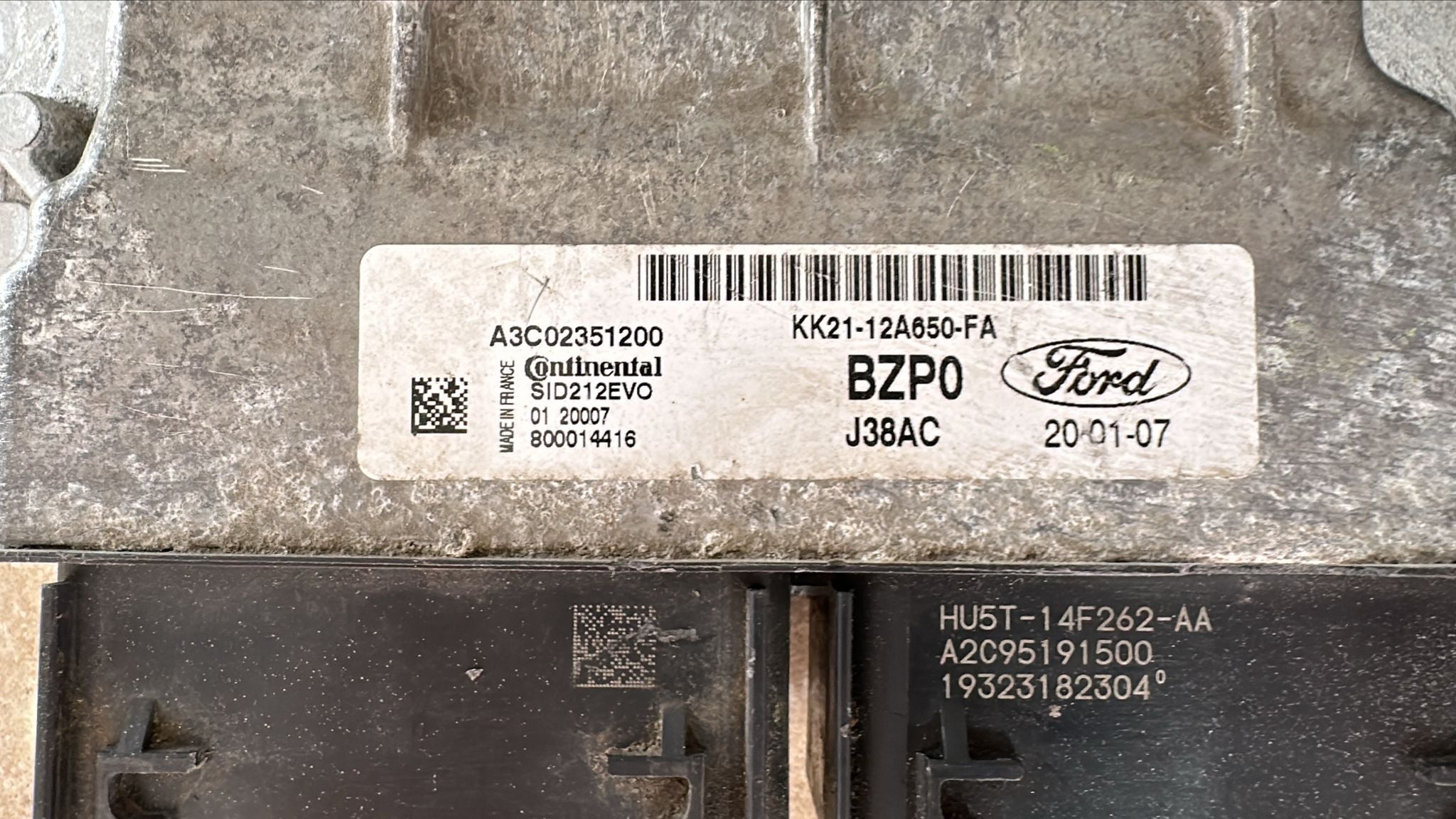 KIT centralina motore FORD TRANSIT BZP0 J38AC KK21-12A650-FA A3C02351200 2.0 DIESEL body KK3T-15604-FAL 2018-2022 RO22