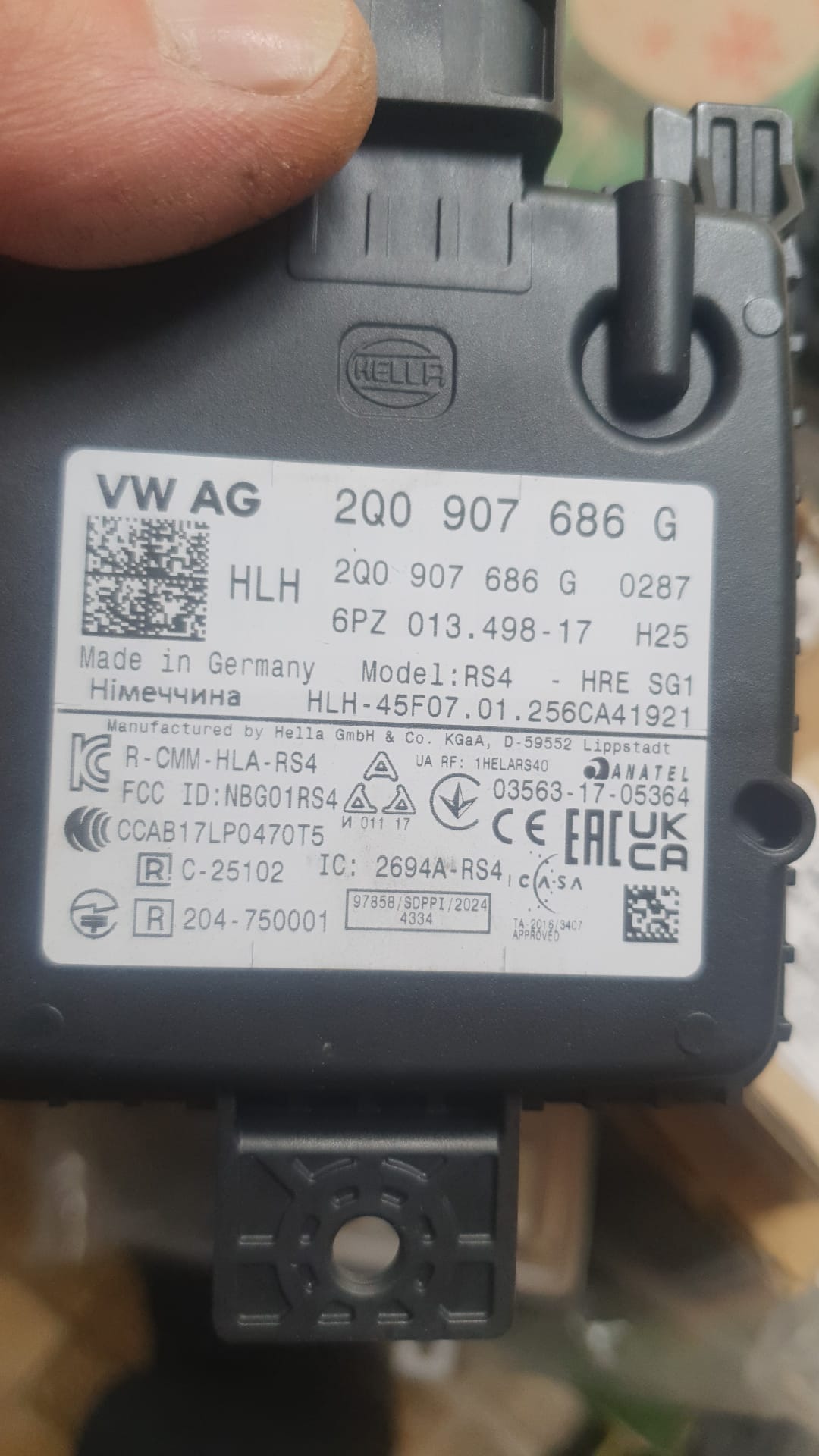 Seat Tarraco Sensore radar Distronic 2Q0907685B Volkswagen