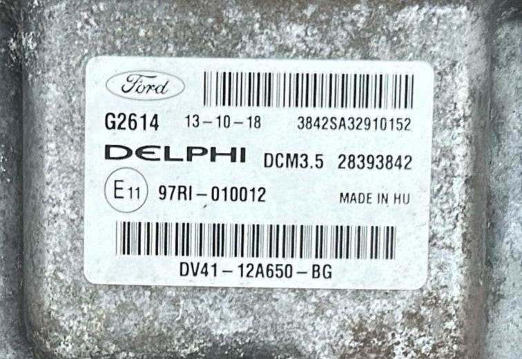 ECU CENTRALINA Ford KUGA 2.0 DV41-12A650-BG 28393842 DCM3.5 Delphi