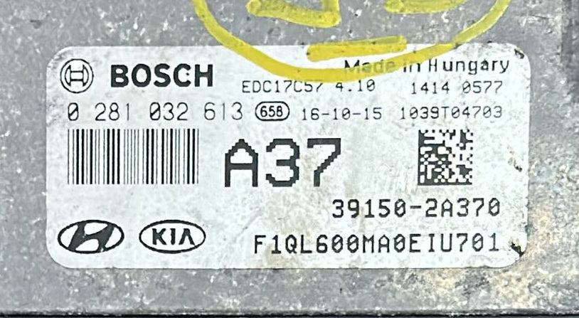 CENTRALINA MOTORE KIA 0281032613 39150-2A370 391502A370 KIA Sportage 1.7 CRDi [QL] 104kW 01/2016