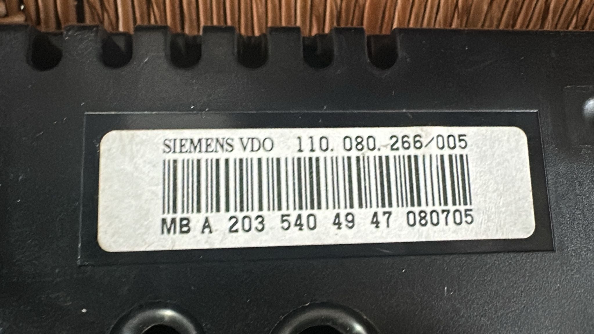 A2035404947 QUADRO STRUMENTI CONTACHILOMETRI MERCEDES C200 SW 2.2 90KW 5P D 6M